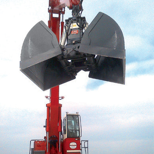 Q355 Excavator Hydraulic Clamshell Bucket Light Weight Large Capacity