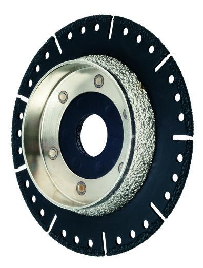 Vacuum Brazed Diamond Cutting & Bevelling Concrete Blade For Plastic Cast Iron