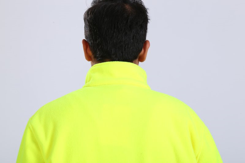 360gsm Cold Weather Workwear OEM Hi Vis Work Jacket With Flap