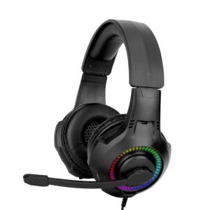 China Hands Free 40mm Bass Speaker RGB Wired Pc Headset on sale