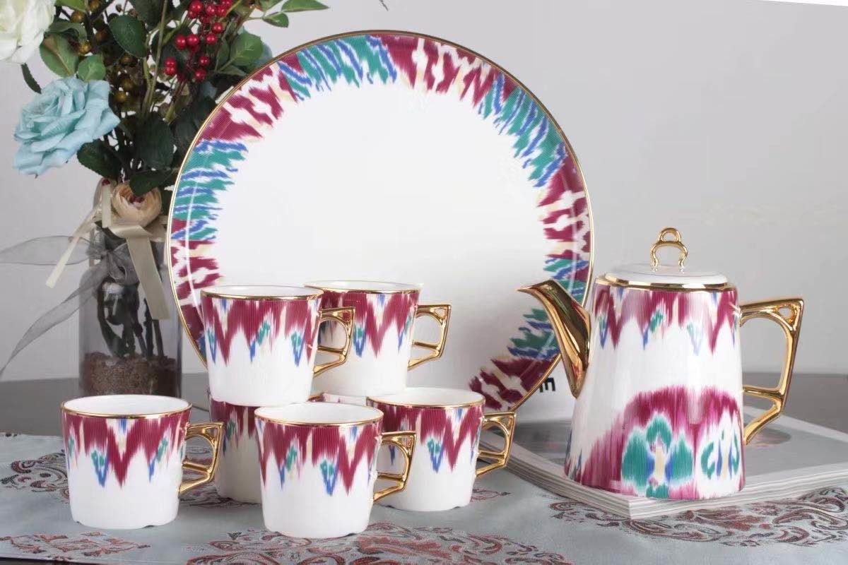 24K Bone China Coffee Cup Sets
