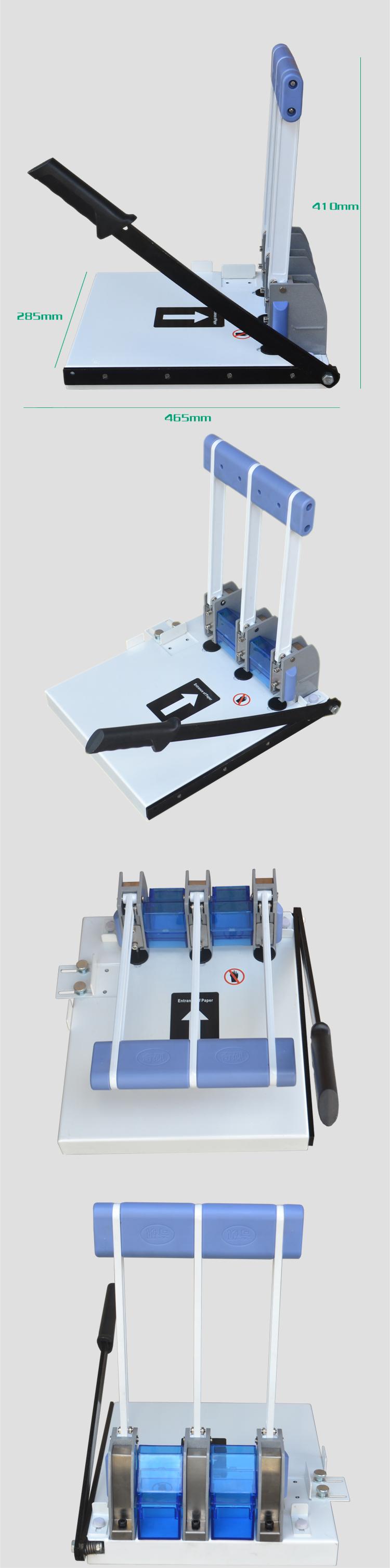 Easy Operation Three Holes Paper Punch for Max. Workable Width of 320mm in Commercial
