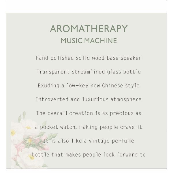 Home Bluetooth Speaker Aroma Diffuser 20ml Capacity Aromatherapy Essential Oil Diffuser