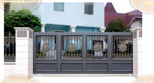 Industrial Steel Villa Gates Weatherproof Powder Coated Villa Entry Gate For