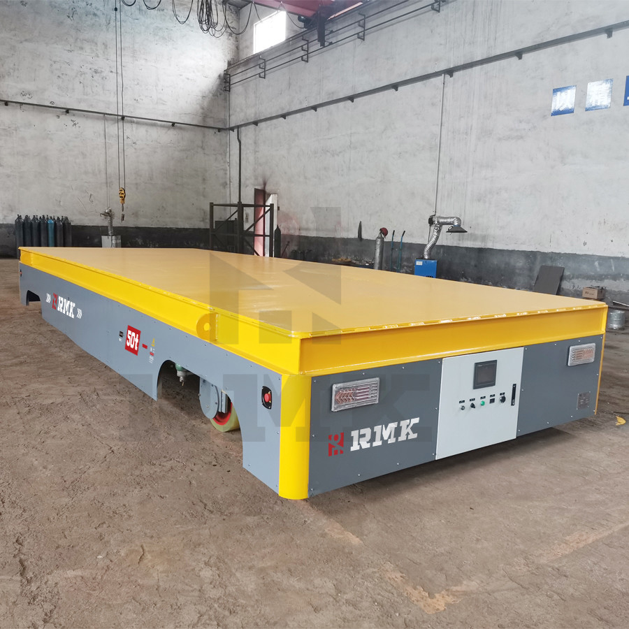 Steel Beam Material Transfer Cart 50 Tons Heavy Load Industry Metallurgy