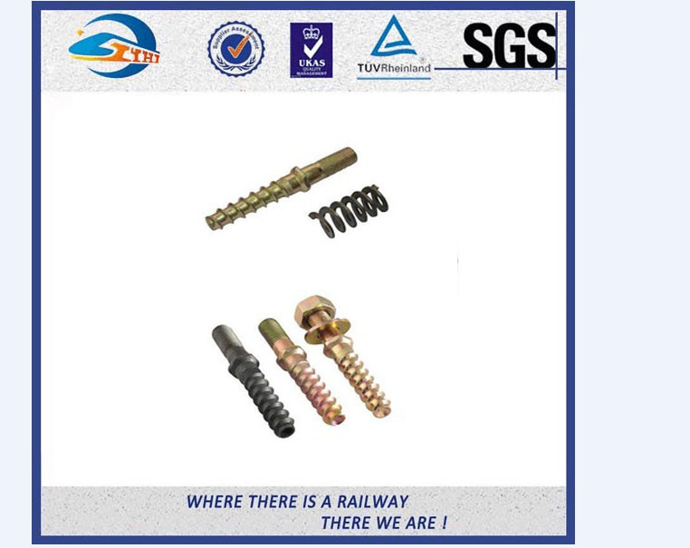Square Head Steel Railway Sleeper Screws Spike For Zambia Railway