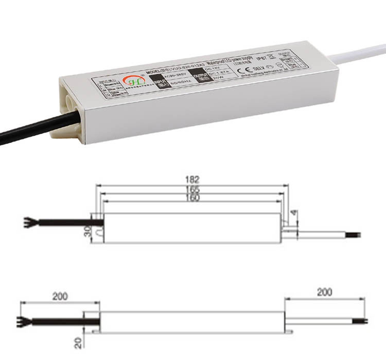 Super Thin 20w Cv LED Driver Transformer 5v 4a Waterproof Ip67 For Lighting