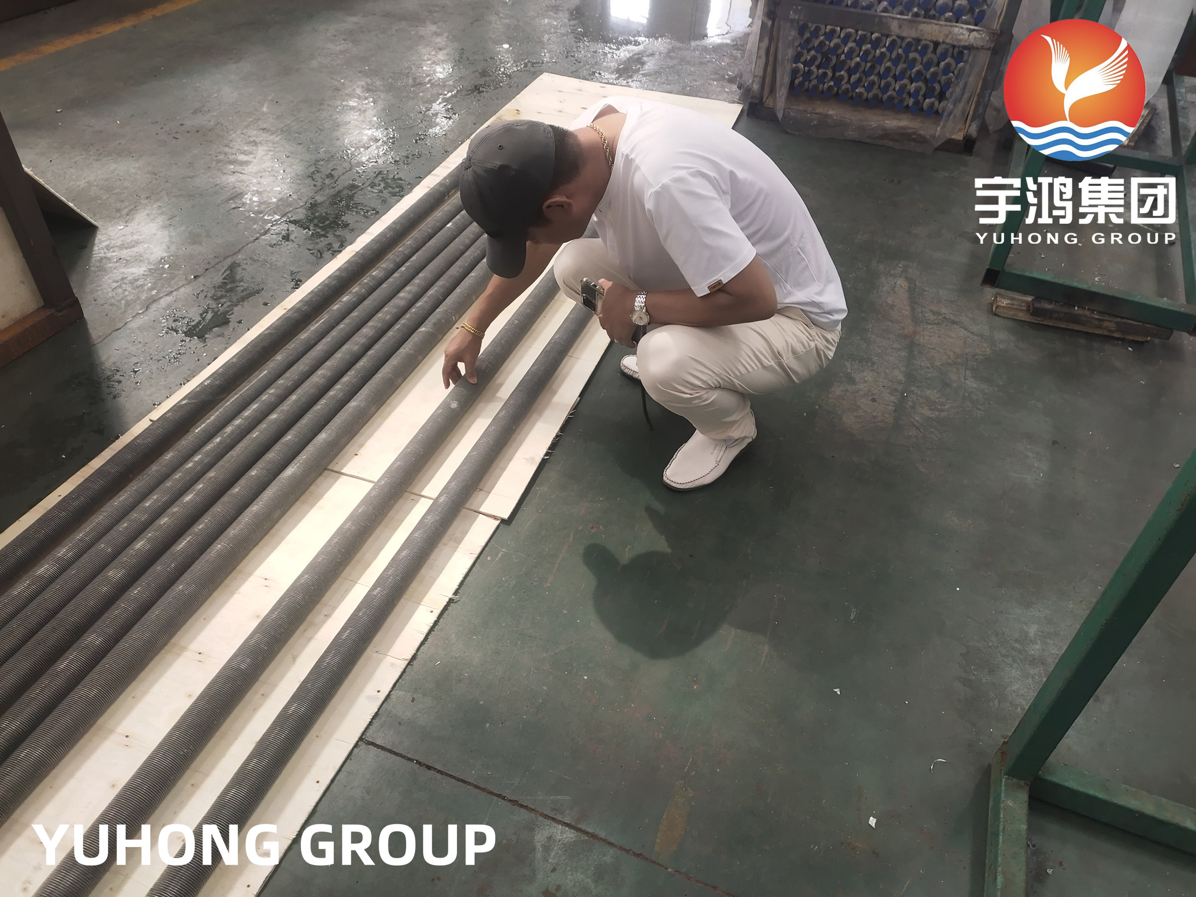 Extruded Fin Tube ASME SA249 TP304 Welded Tube with Aluminum Fins Finned Tube