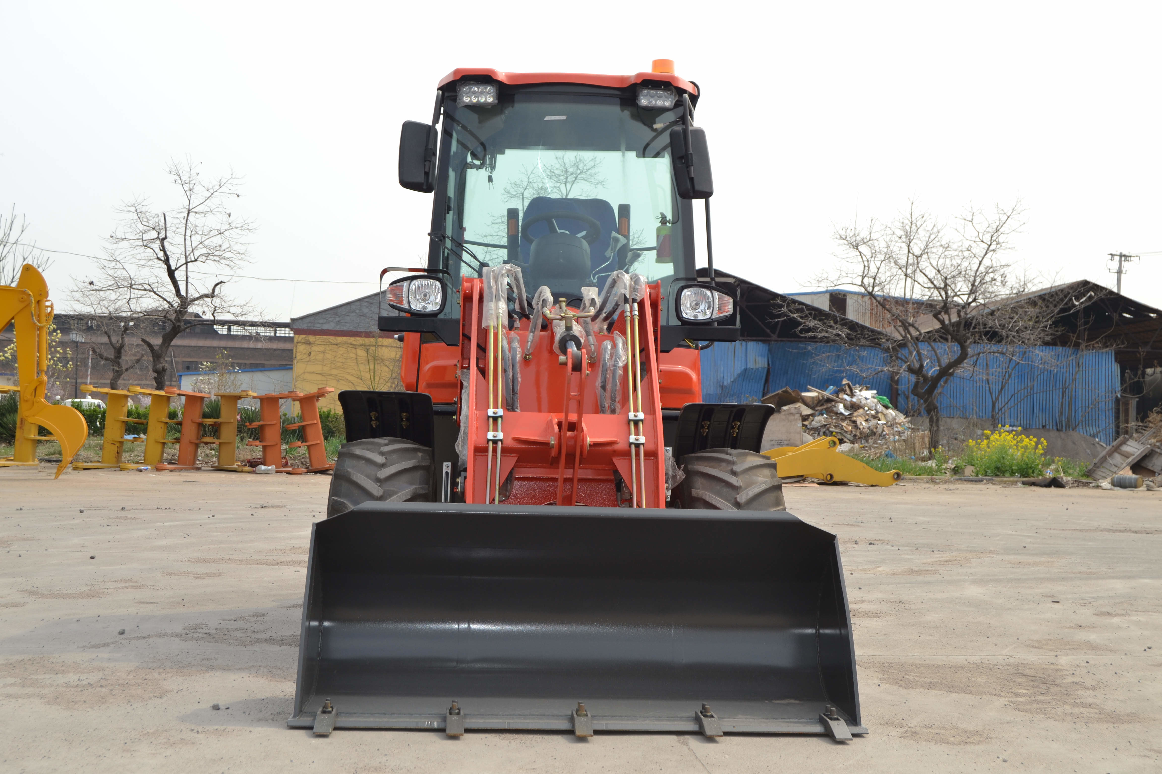 National 3 Engine 2 Ton Front Wheel Loader 800KG Rated Load