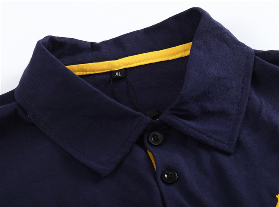Knitted Fabric Custom Logo Plain Casual Golf Cotton Polyester Polo Shirts T-shirt For Men
