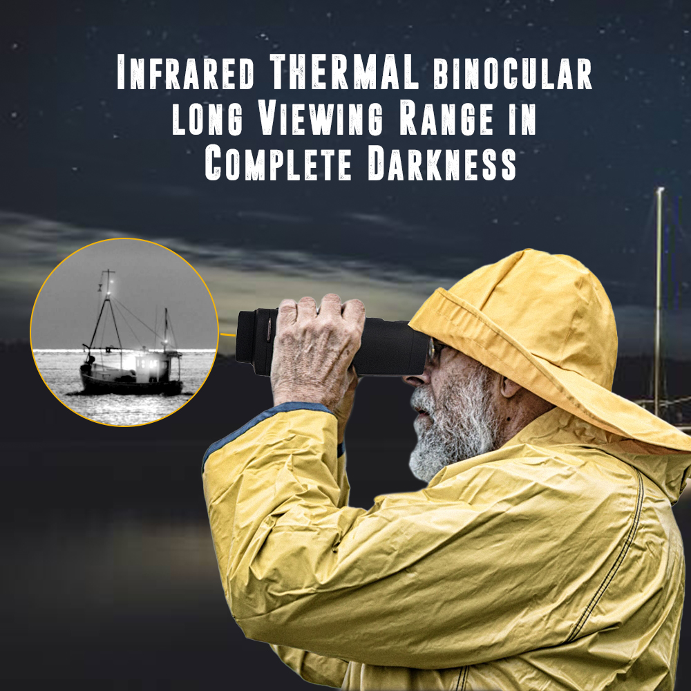 640x360 TFT 5W IR Infrared Night Vision Binoculars 9.2 Degrees FOV