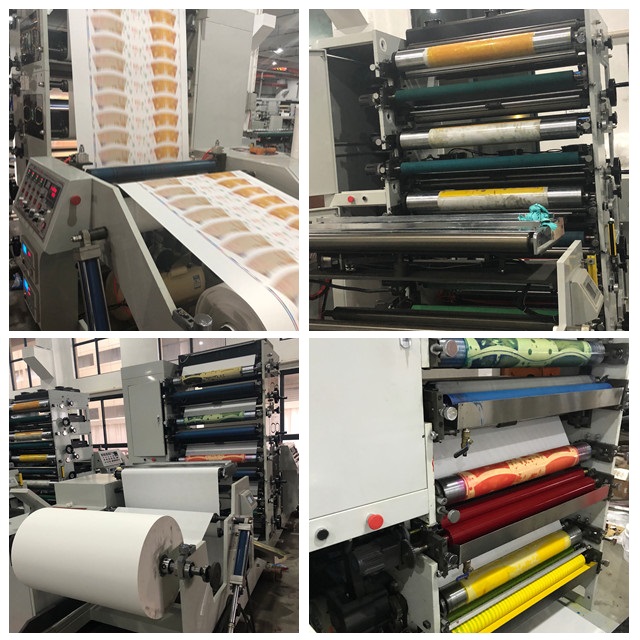 RY-850 -3P High Quality Automatic Paper Cup Flexo Printing Machine Flexographic Printer Three Color 175~380mm Provided 60m/min