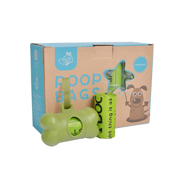 Quality 100% Biodegradable Pet Waste Bags Custom Biodegradable Poop Bags for sale
