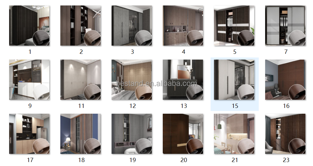 Modern Design PVC Dark Gray Glossy Foil Sticker for Removable Furniture Wallpaper Kitchen Cabinet Door Paper