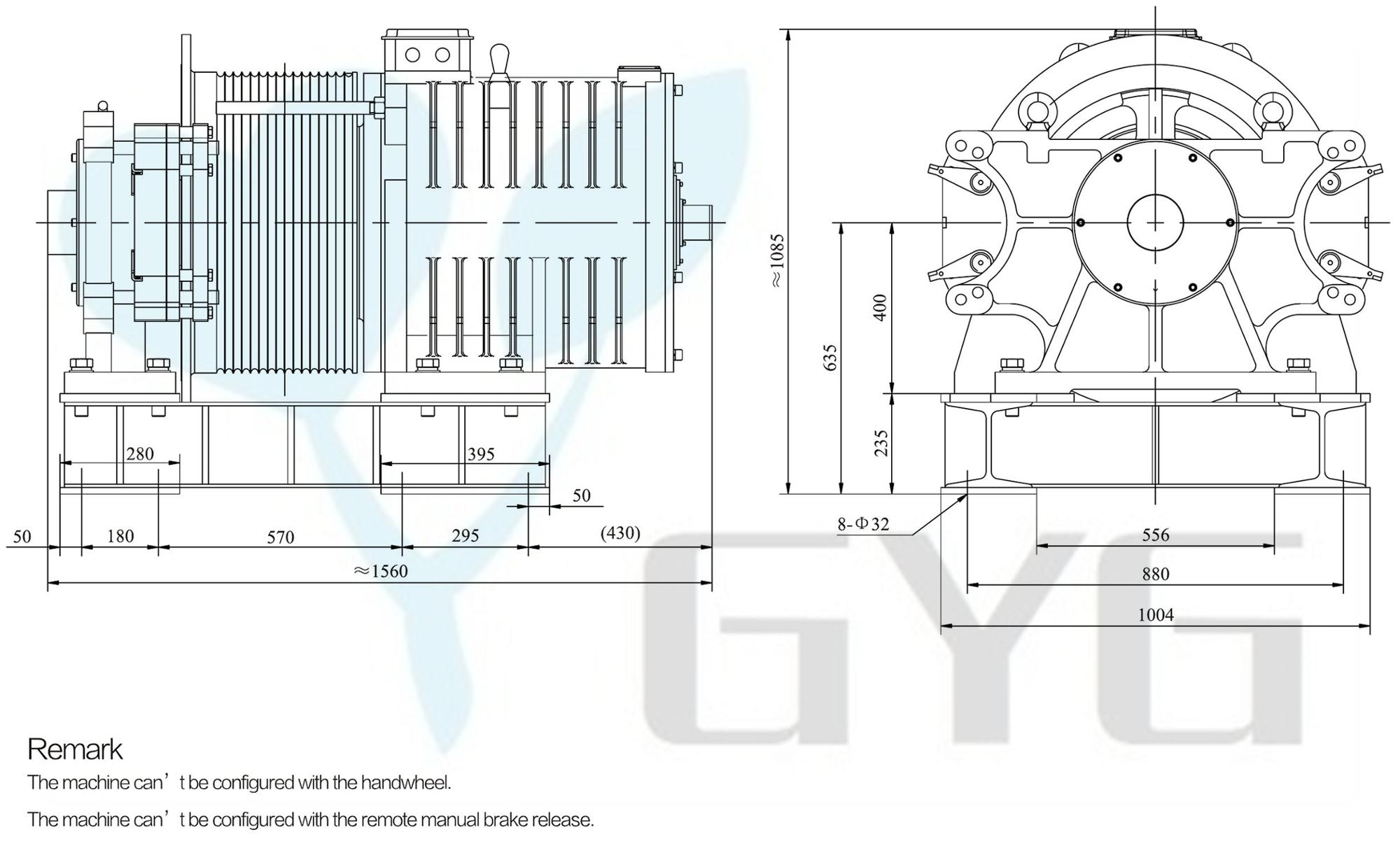 GEARLESS ELEVATOR TRACTION MACHINE 380V , LIFT SPARE PARTS