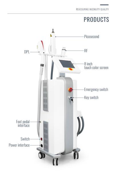 Vertical DPL Machine 10'4 Inch Big Screen Ipl Hair Remover Facial Pigmentation