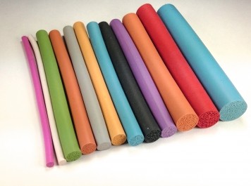 Low Hardness Silicone Foam Strip , Extruded Silicone Foam Sealing Strip