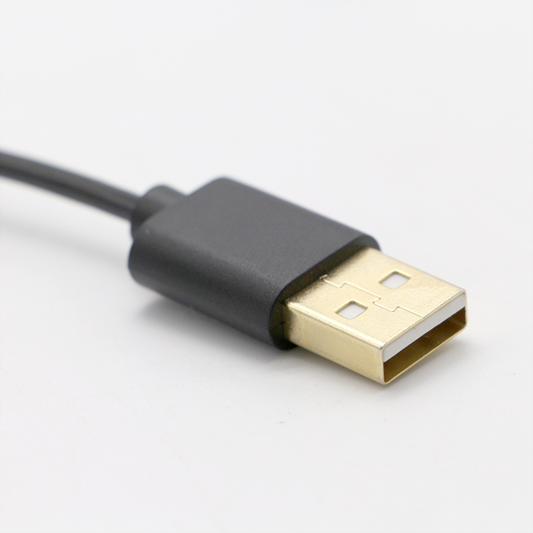 Custom 3M Gold Connectors Fast Charging Spring Coiled USB Type C Data Charger Cable