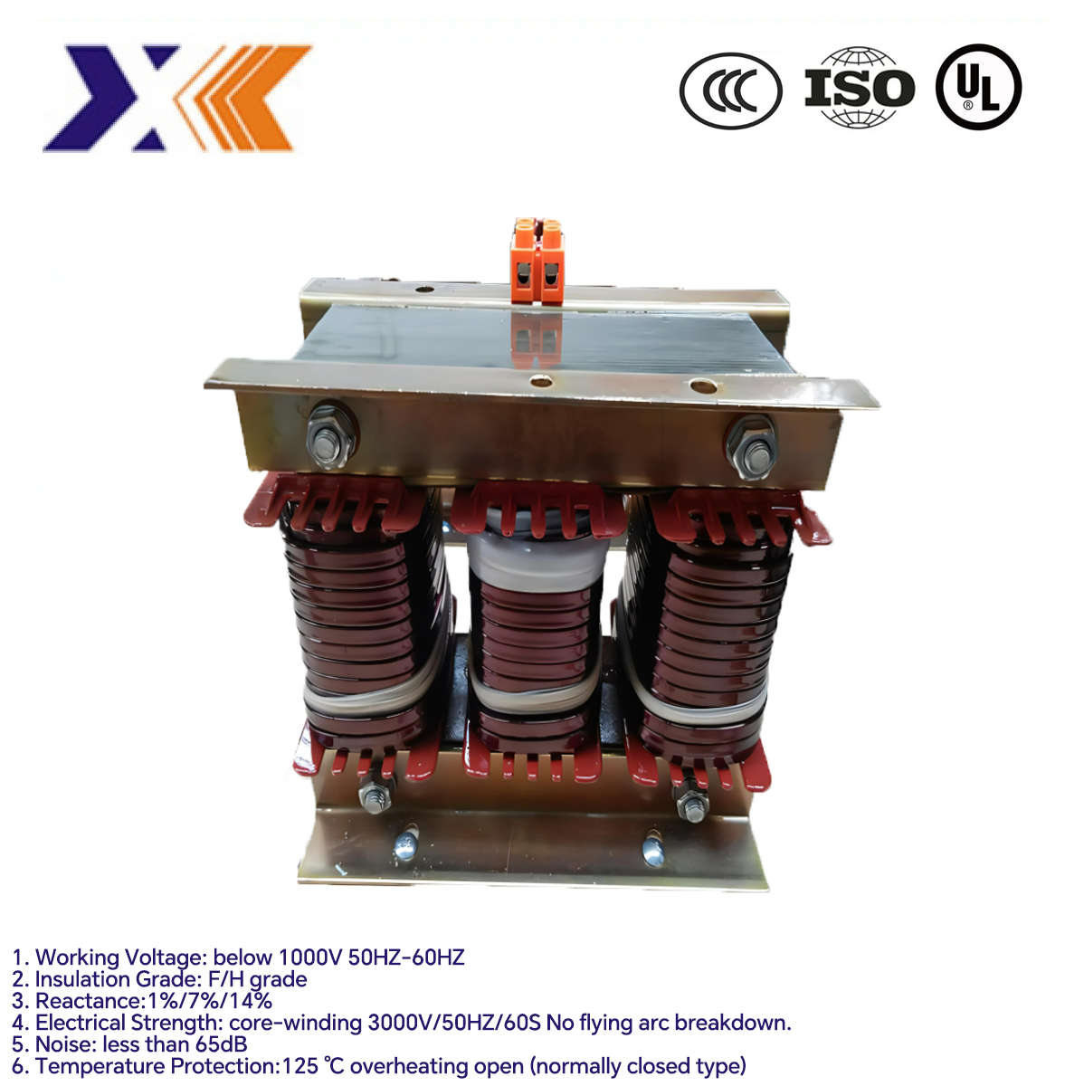 Ei66 Bobbin-structured Electric Reactor with 10A Rated Current and 1.401mh Inductance
