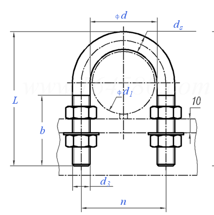 Carbon Steel Grade 10.9 Hot DIP Galvanized Stainless Steel U Bolt Bending Machine Square Lock Pipe Clamp Custom Size