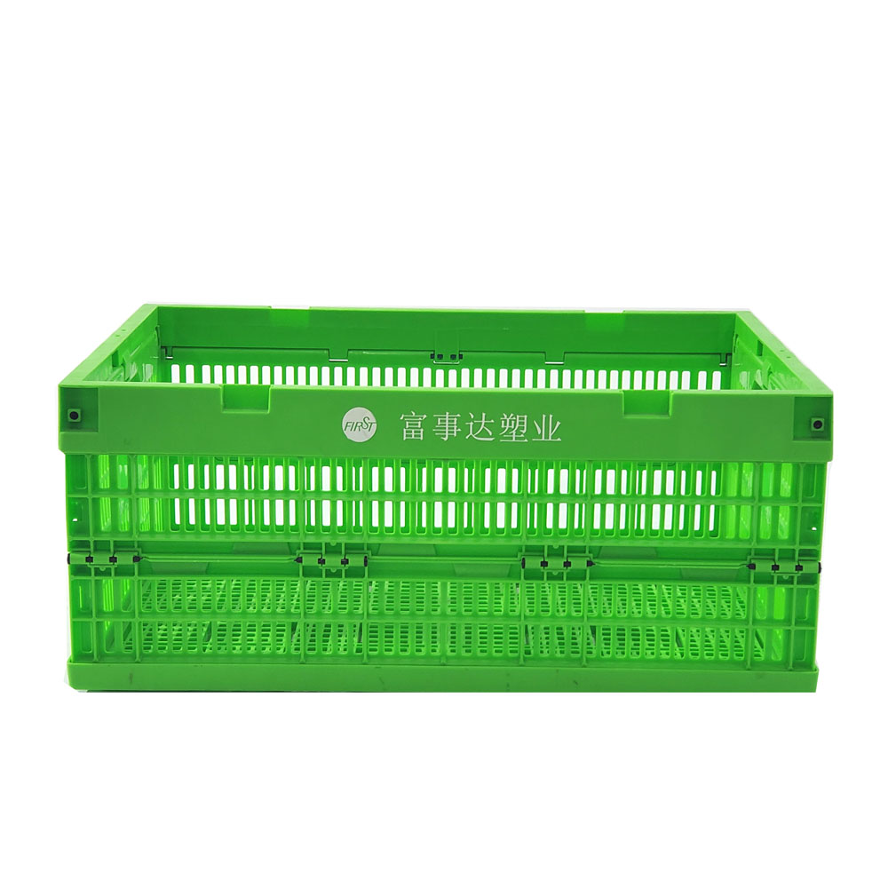 Plastic Foldable Collapsible Crate Storing Fruits Vegetables Stackable Utility