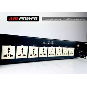 13 Way Socket Relay Liquid Crystal Power Supply Sequencer