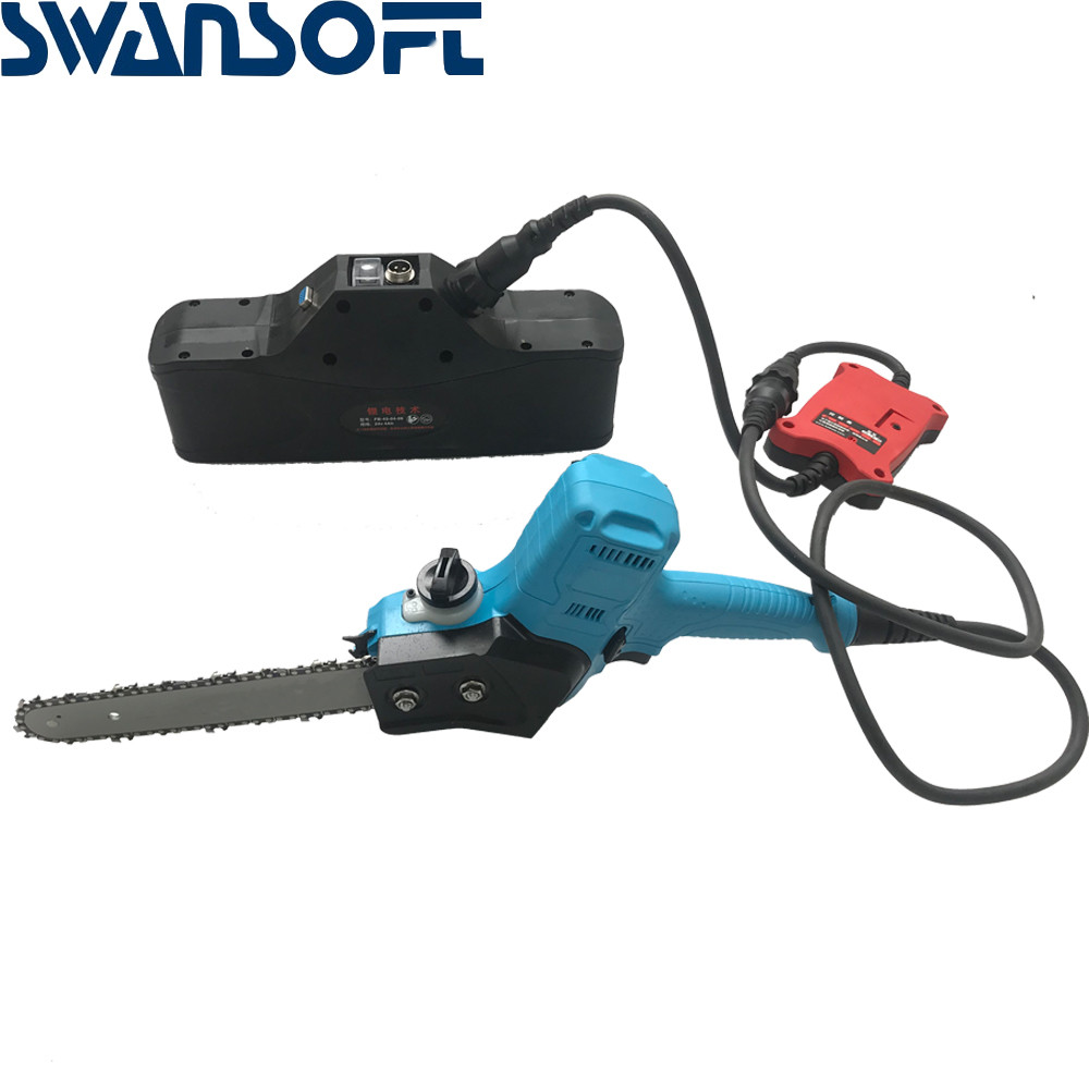 Swansoft 150mm Branch Cutting Chain Saw Electric One Hand Chain saw Electric Chainsaw