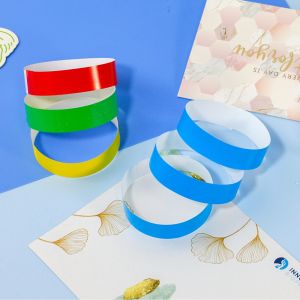 Waterproof Festival Tyvek Wristbands Sequential Numbering Barcoding for Enhanced