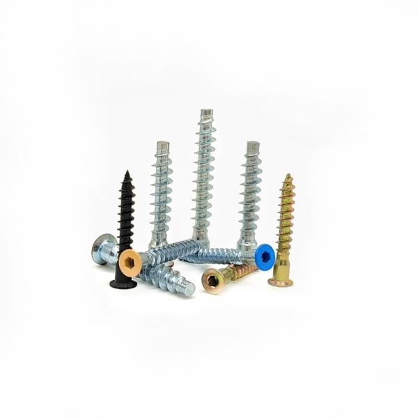 Hexagonal Cross Wire Straight-Trimming Wood Tooth Screw Color Paint Countersunk