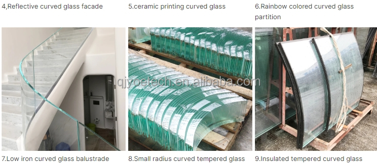 8-12mm SGCC C-Shaped Curved Tempered Shower Glass for Hall Bathroom Renovation