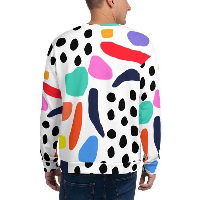 Custom Sublimation Crewneck Sweatshirt Breathable