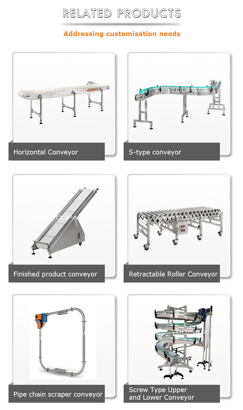 30 45 90 180 Degrees Stainless Steel Conveyor Belt Conveyer Turning Belt Machine For Different Industries