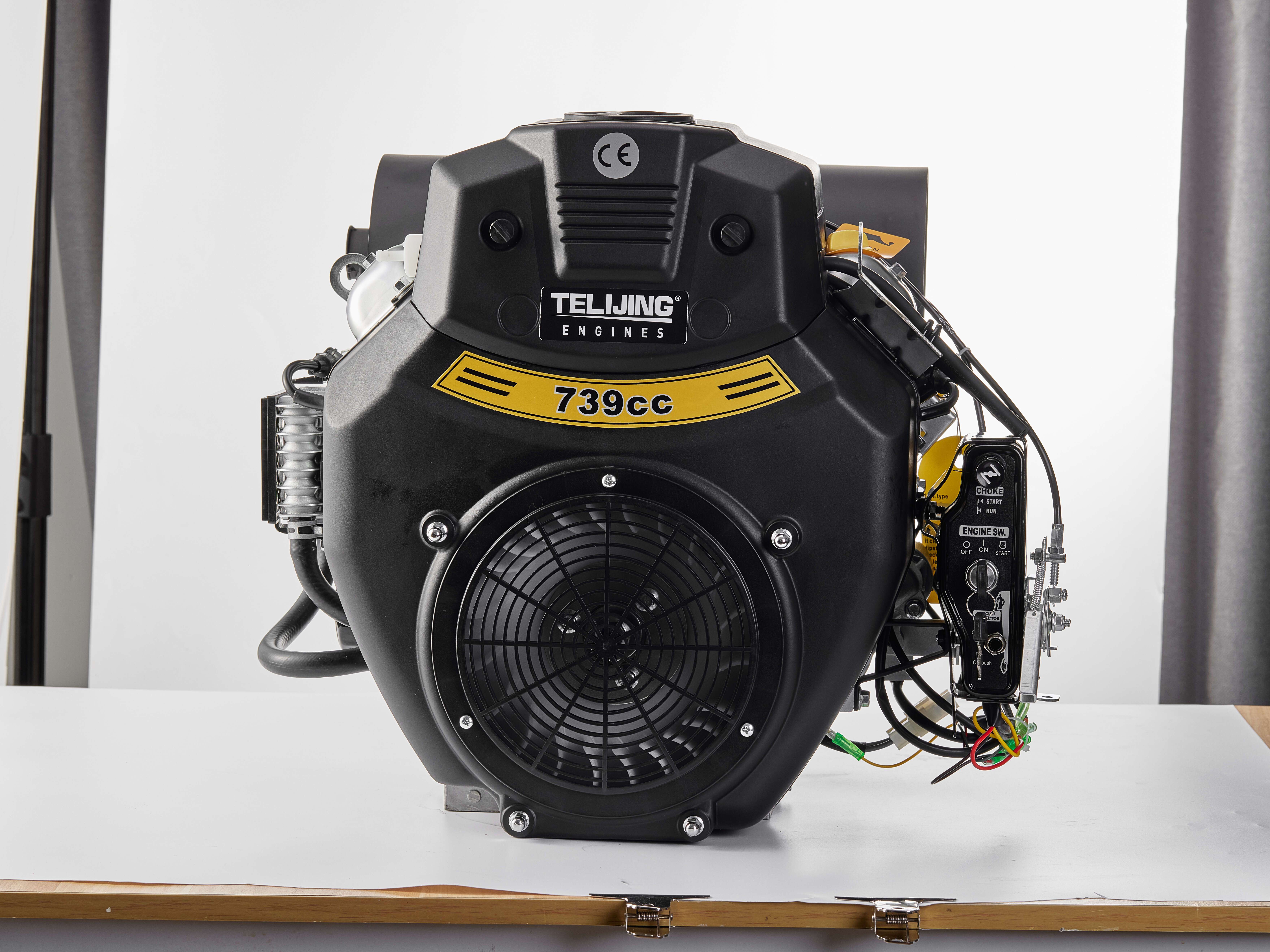 Electric Start Gasoline Engine 744cc 2 Cylinder OHV Portable Jet Rato 740 TLJ 740 OEM
