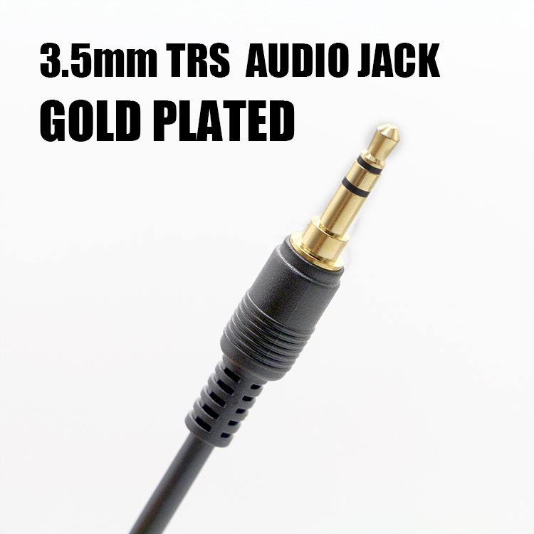 OEM Gold Plating 1M 2M 3M Male to Male 3.5mm Jack Aux Auxiliary Speaker Stereo Audio Cable