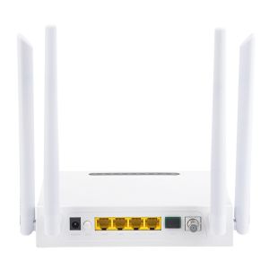 HiOSO Dualband Wifi ONU 4GE 4WIFI CATV Plastic Casing ONU FTTH FTTO Solution