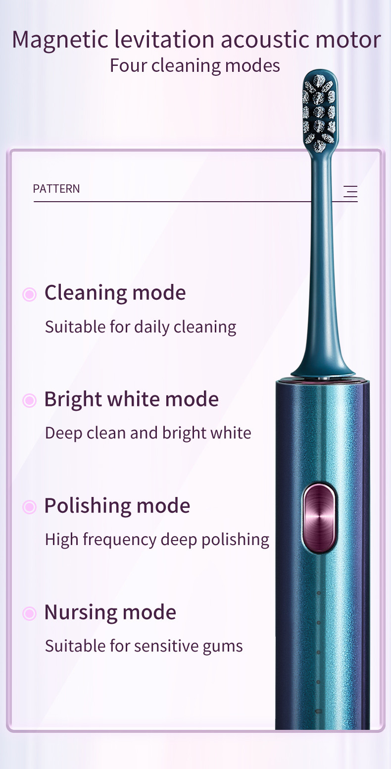 Professional Sonic Electric Toothbrush With UV 360 Disinfection Cup And Travel Case