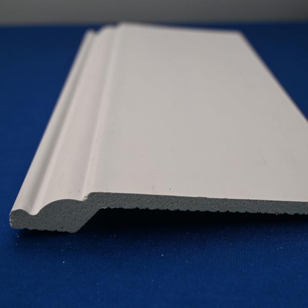 Quality PS Home Decorative Skirting Board Floor White Baseboard Polystyrene Foam 120*14mm for sale