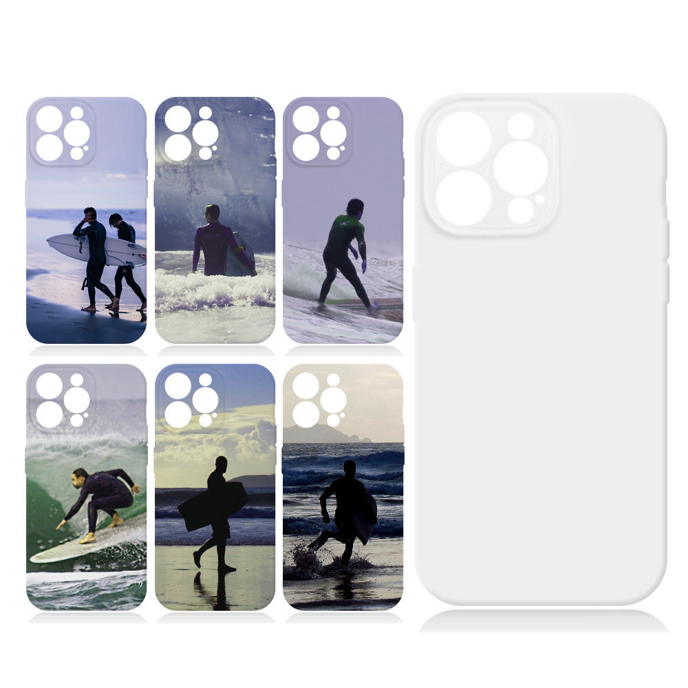 Sublimation Coated Soft Phone Cases 3D Blank Sublimation Soft Film Phone Case Cover For Iphone 15 16