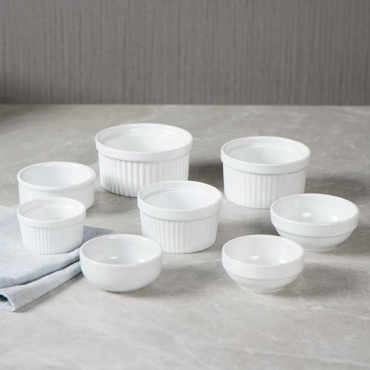Restaurant On Glazed Creme Brulee Ceramic For Desserts Ice Cream