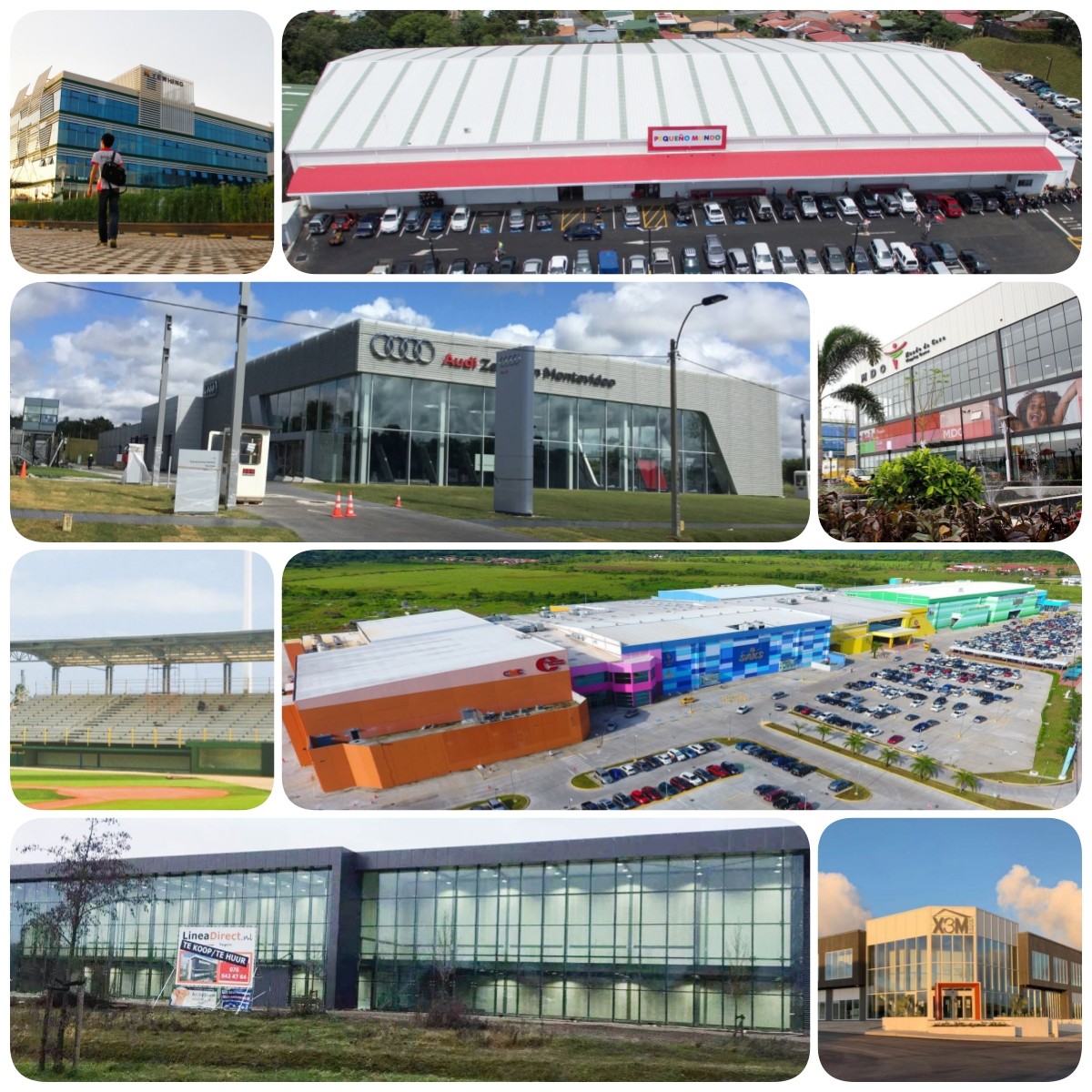 Light Type Commercial Building Office Shopping Mall Painted / Hot Dip Galvanized