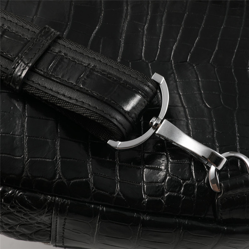 Exotic Crocodile Skin Men's Chest Bag Authentic Genuine Alligator Leather Male Messenger Bag Crossbody Shoulder Bag