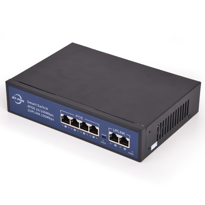 Low Consumption 2 Port 24 Port 1000m Poe Network Switch