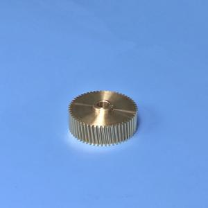  0.5 Module High Precision Gear , Brass Helical Gear With Hobbing Machining Manufactures