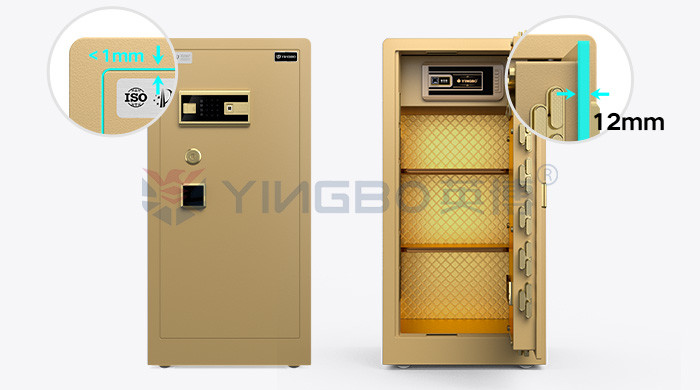Home Security Fingerprint Biometric Lock Safe Box H1000mm YB/RS-100 Gold