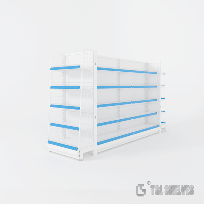 Flexible 80-120Kg/ Layer Gondola Display Rack Sturdy Supermarket Shelving Systems