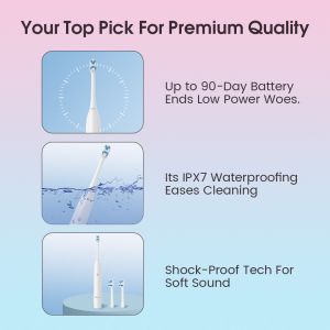 New Arrival Electric Toothbrush Quiet Design 6 Modes (Morning Noon Night) 6