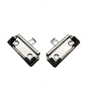 Rectangular Clipboard Clips Metal Notepad Clips 70*30mm With Corner Guards And