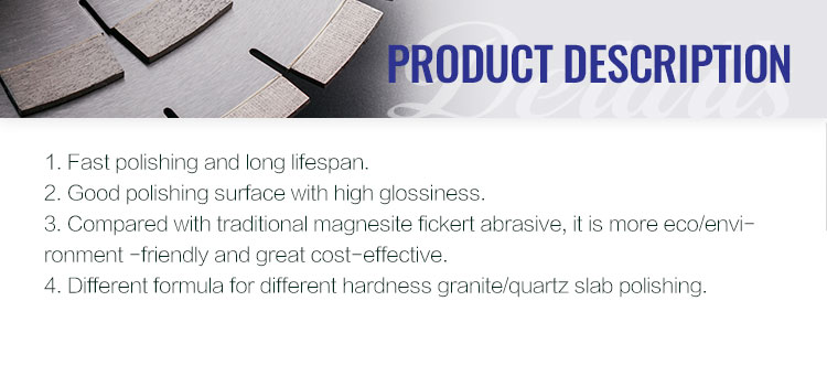 Stone Abrasive Diamond Fickert Sanding Block for Polishing and Grinding Granite Slabs