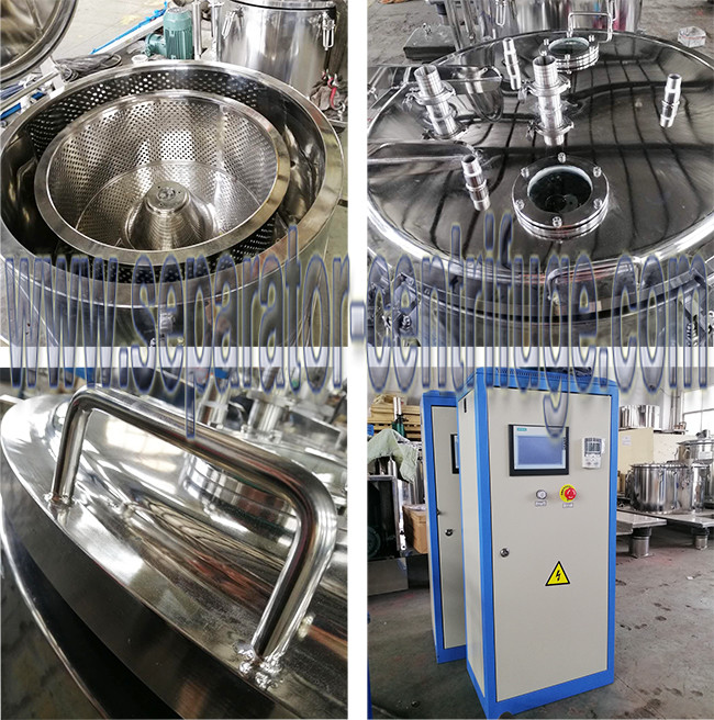 Herb Dehydrator Floodable CBD Ethanol Extraction Machine With Cooling Jacket
