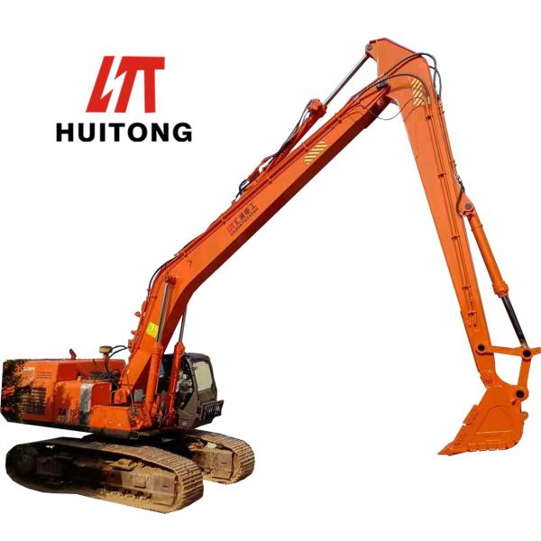 Extended Length Long Reach Excavator Boom Yellow Color for Silt Removal